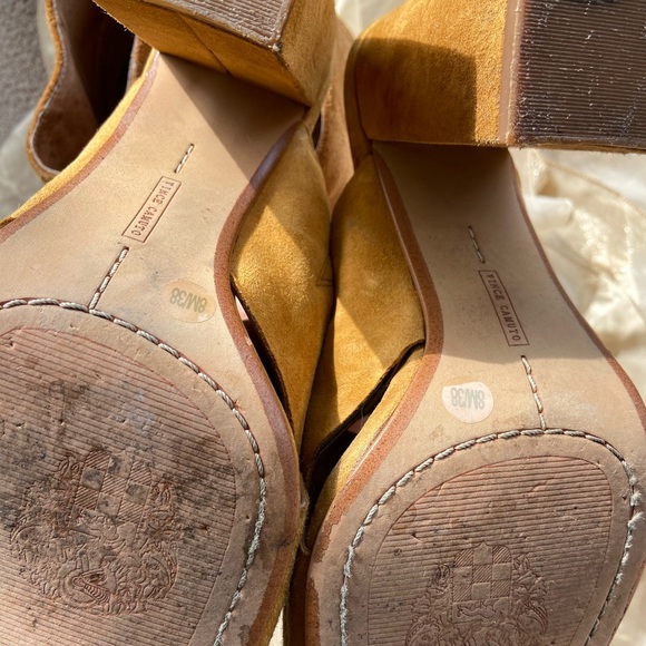 Vince Camuto "Jevan" Suede Crossover Chunky Mules - Picture 4 of 4